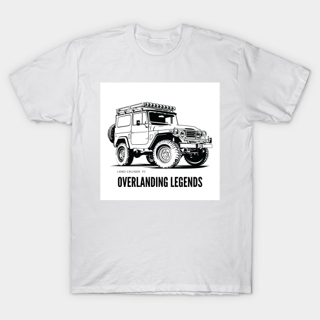 Offroad 4x4 Legends - Land Cruiser FJ T-Shirt by TheMugzzShop